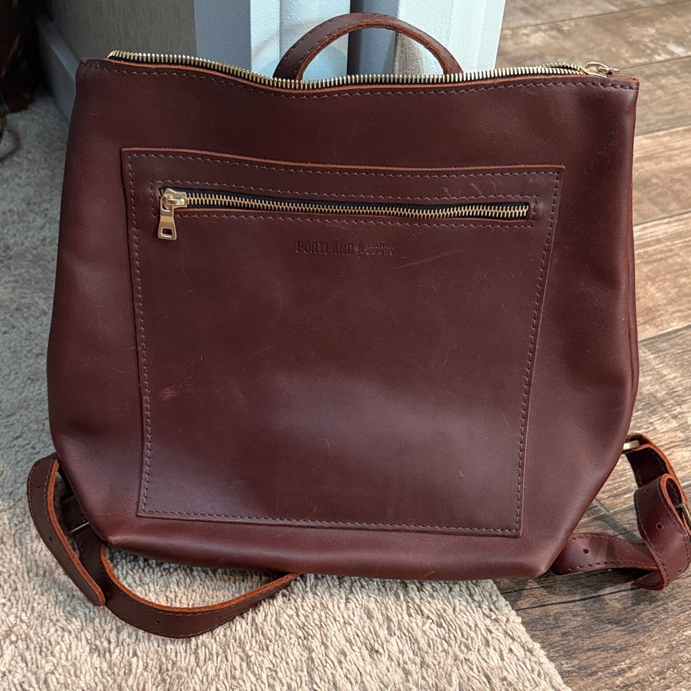 Portland Leather Rich Brown Backpack